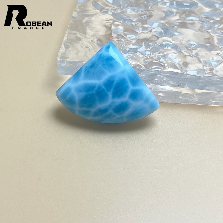 上級 EU製 定価54万円★ROBEAN・ラリマーペンダント★パワーストーン アクセサリー 天然石 高級 綺麗 お守り 約36*27.5*12.3mm D0308497拍卖