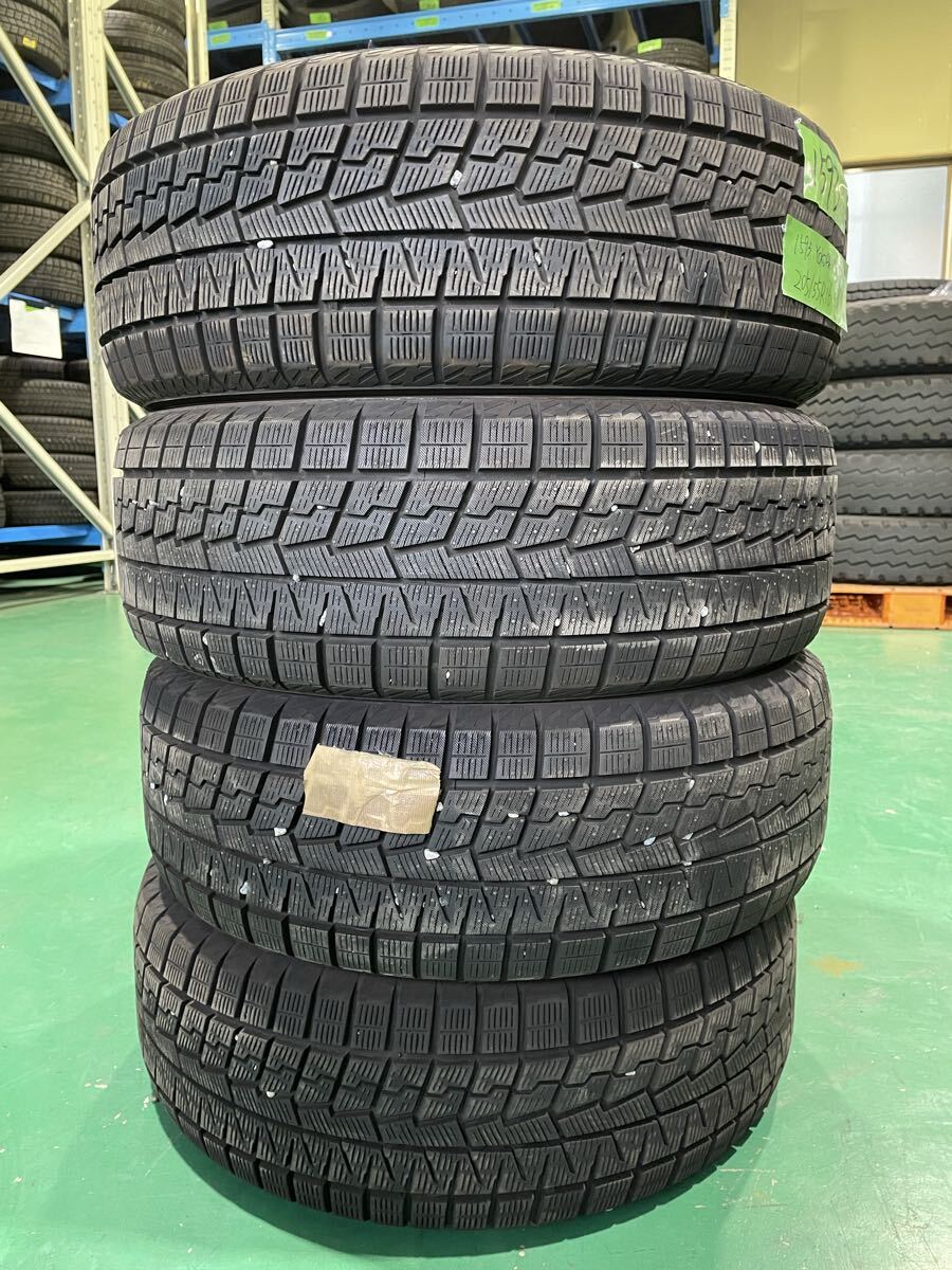 【1593】★バリ溝★16インチ★スタッドレス YOKOHAMA iceGUARD iG70 205/55R16 91Q 2023年製 9分山 冬用 中古タイヤ 4本セット拍卖