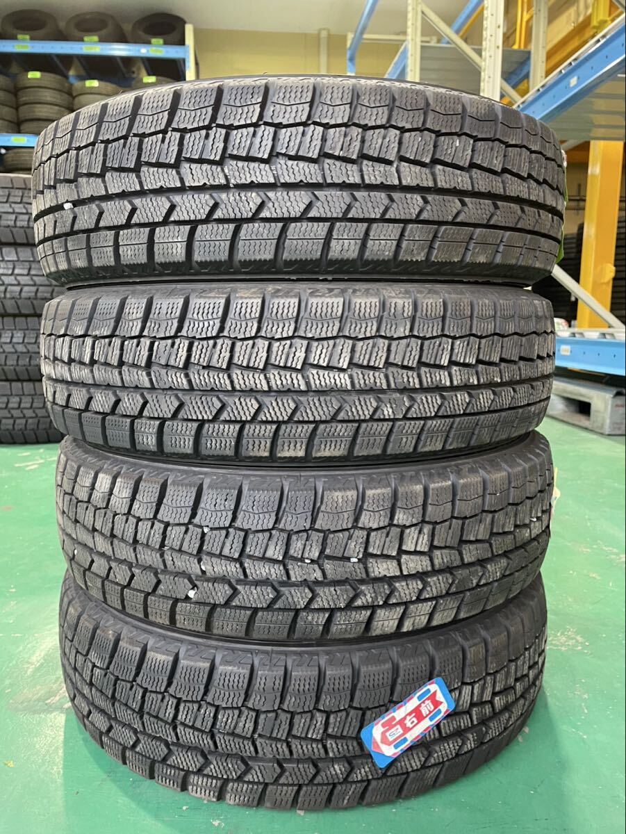 【1595】14インチ★スタッドレス DUNLOP WINTERMAXX WM02 155/65R14 75Q 2022年製 9分山 冬用 中古タイヤ 4本セット拍卖