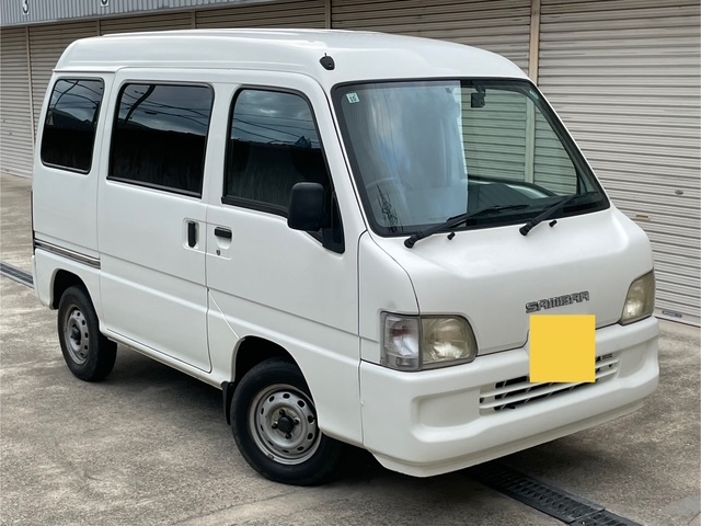 ★スバル サンバーバン 実走行56000Km 修復歴無 ドラレコ 5速MT タイミングベルト交換ステッカー有 ETC 内装キレイ 即納可能拍卖