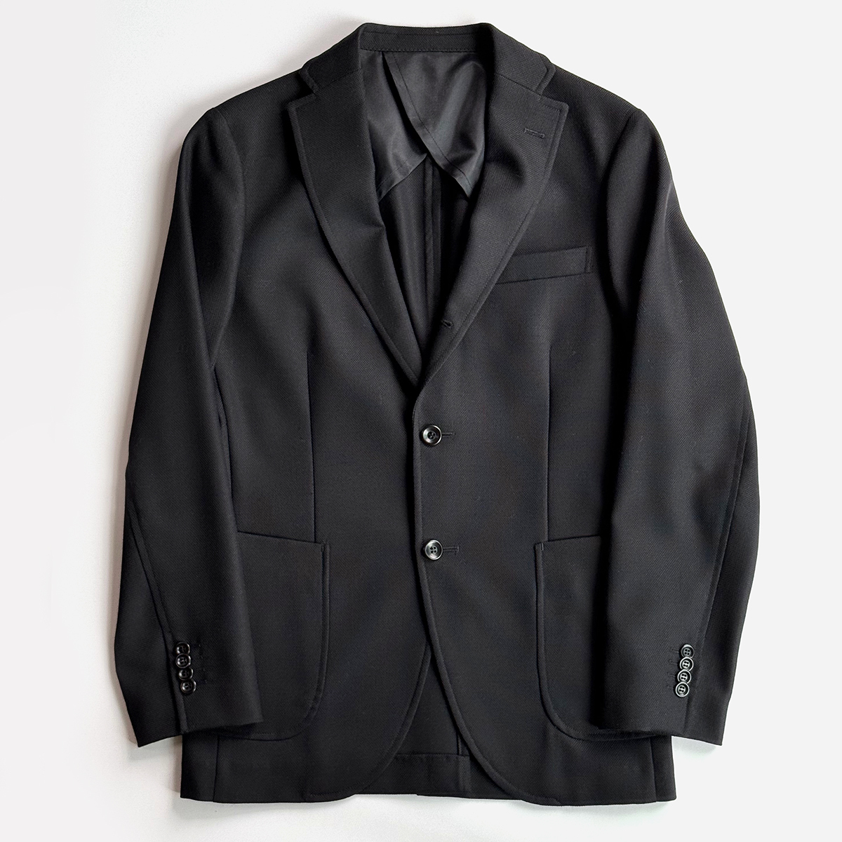 BARNEYS NEW YORK バーニーズニューヨーク ウールジャケット 黒 サイズ44拍卖