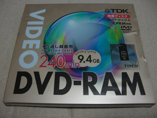 TDK くり返し録画用 DVD-RAM 240min/9.4GB カートリッジ DVD-RAM240Y4A 拍卖