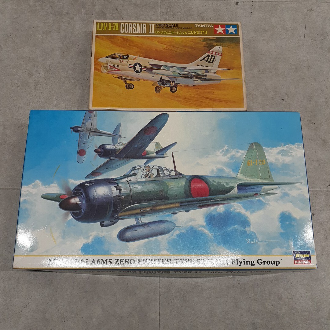 HO-251114-897-J【未組立】TAMIYA 1/100 A-7A コルセアⅡ Hasegawa 1/48 三菱 A6M5 零式艦上戦闘機 52型 第261航空隊 プラモデル セット拍卖