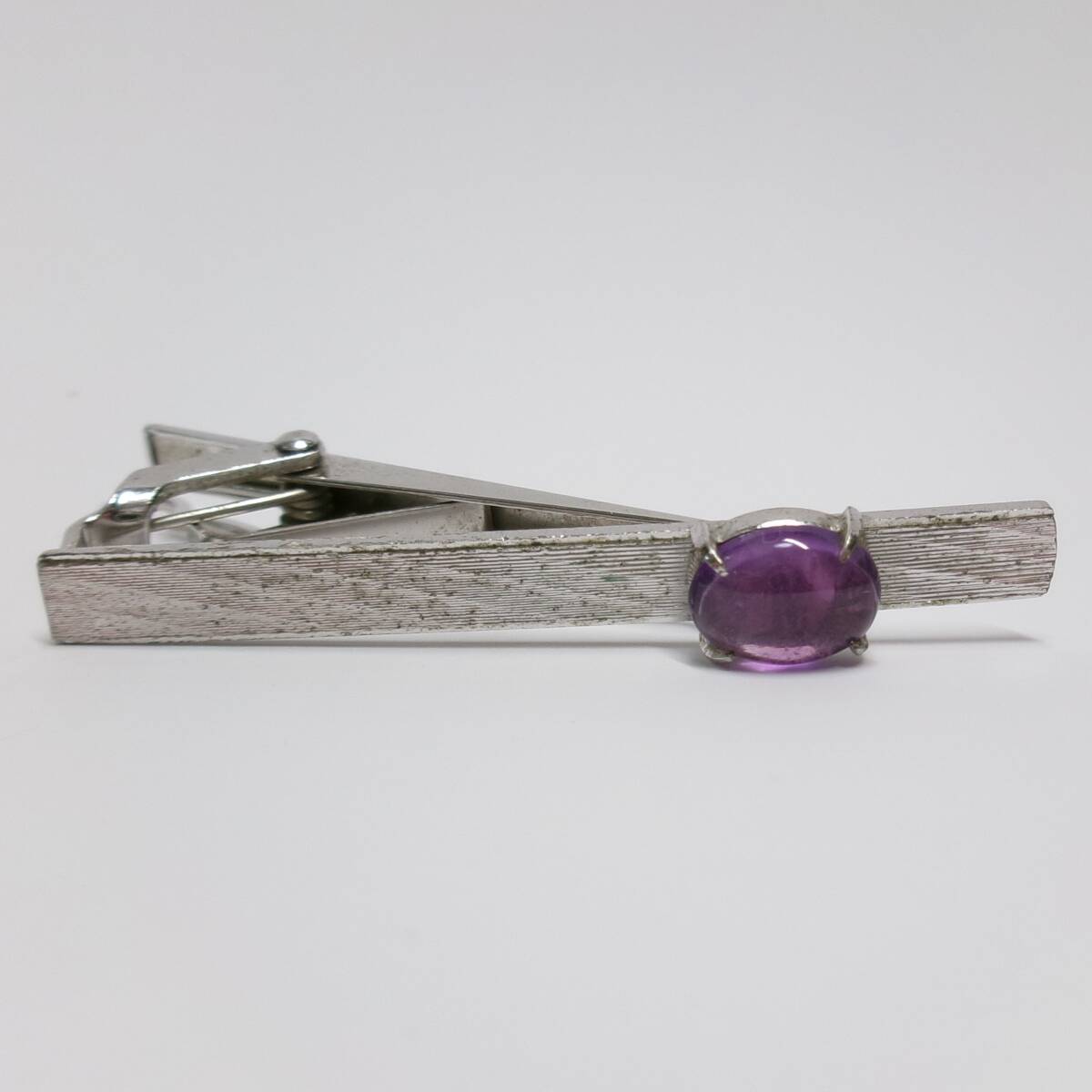 アメジスト シルバー900 タイピン ネクタイピン SILVER900刻印 大網てんとう虫 2471拍卖
