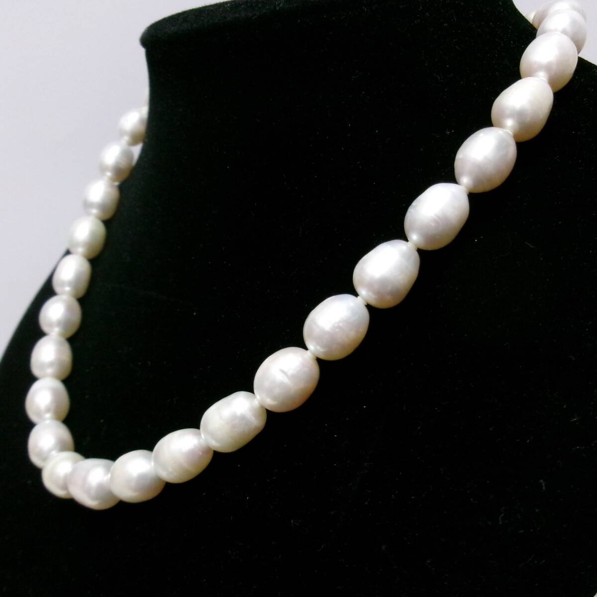 真珠 シルバー ネックレス 42cm SILVER刻印 大網てんとう虫 2478拍卖