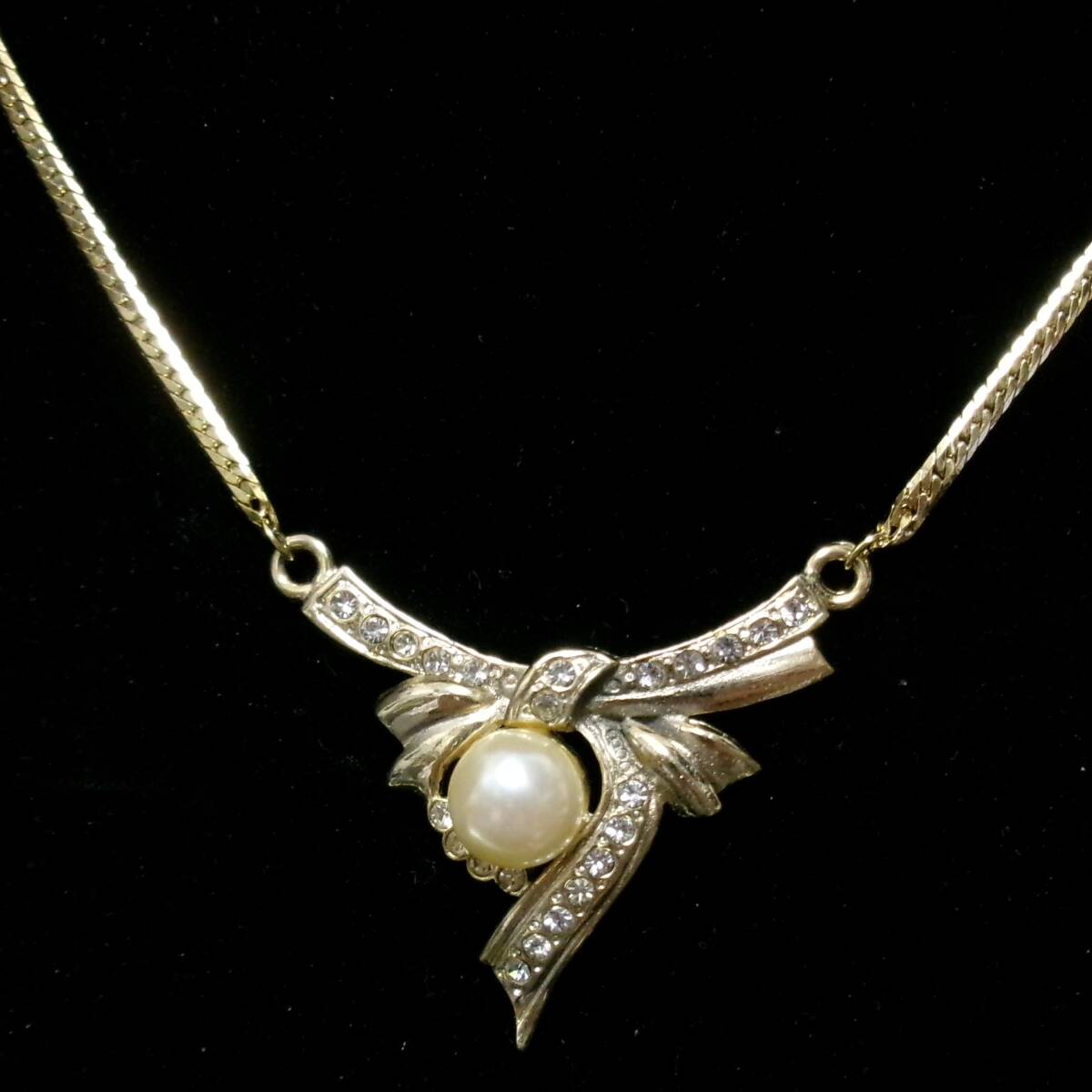 フェイクパール ネックレス 44cm 大網てんとう虫 2483拍卖