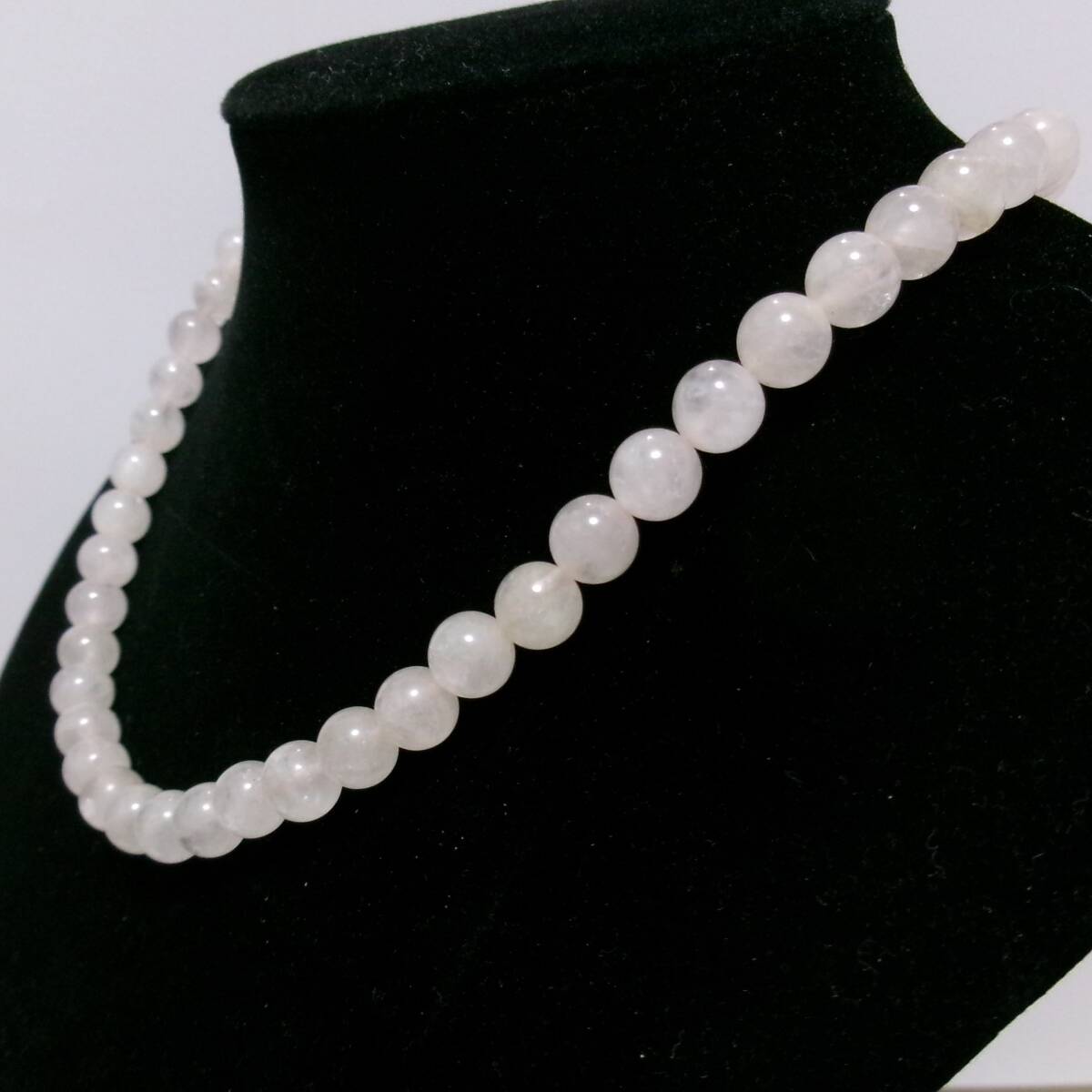 ムーンストーン ネックレス 43cm 大網てんとう虫 2503拍卖