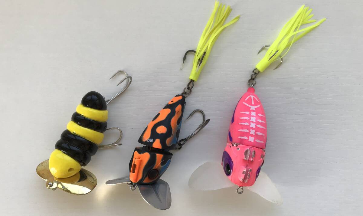 スミス キャタピー / ジャッカル ヒゲダンサー ナジーバグ 3個セット拍卖