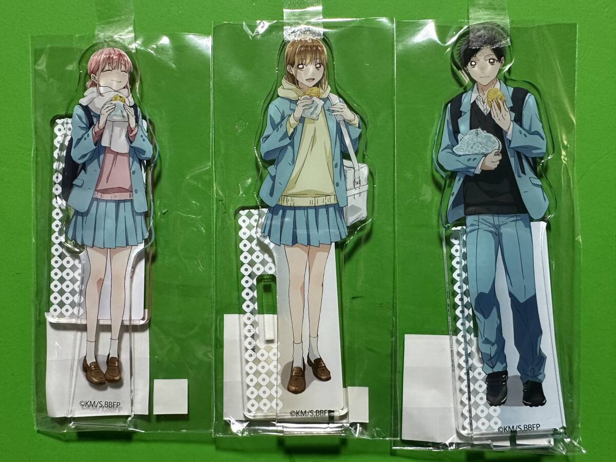 鳴門鯛焼き本舗xアオのハコ アクリルスタンド 全3種セット 鹿野千夏 猪股大喜 蝶野雛拍卖