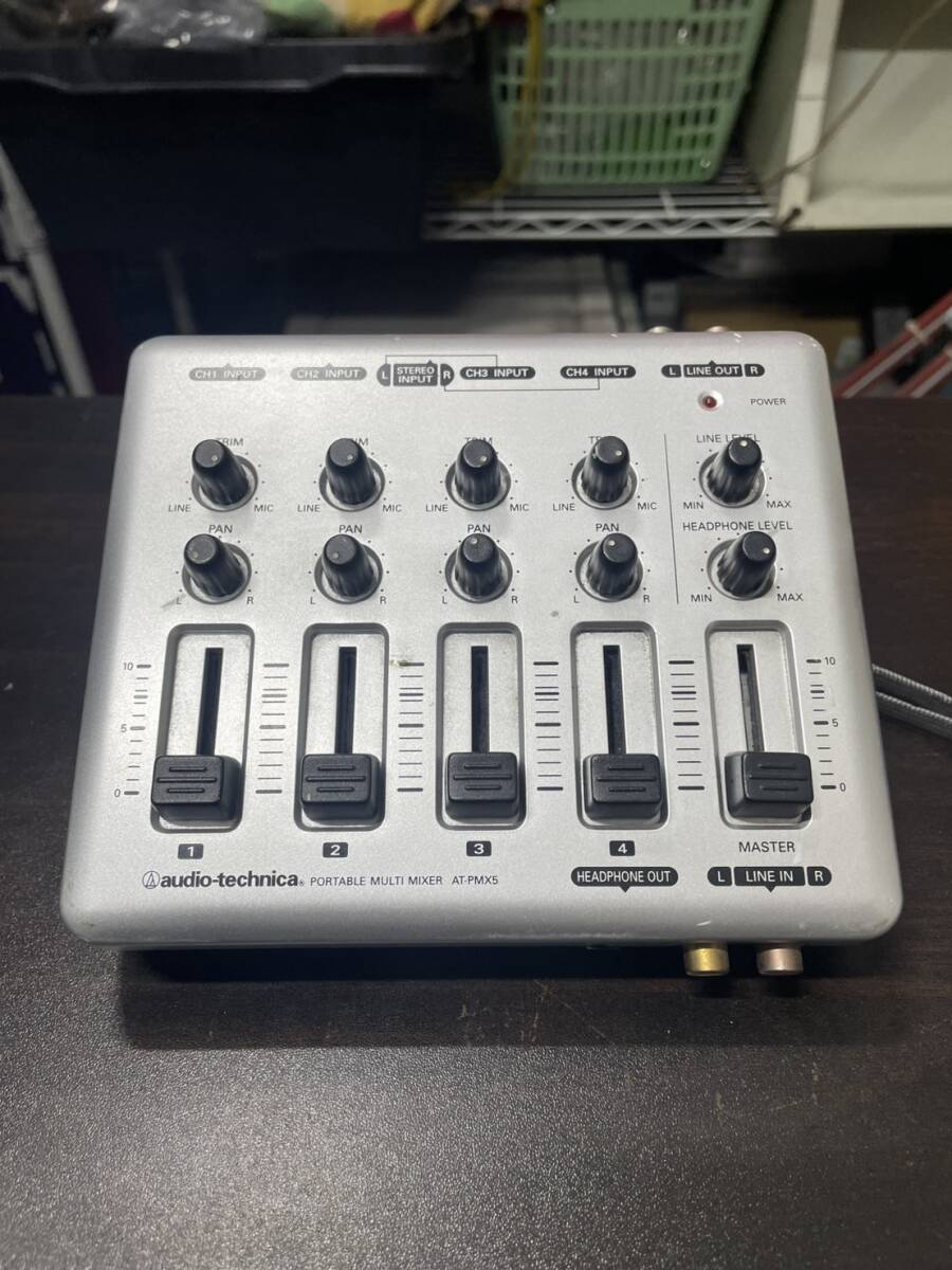 【H125】audio-technica/オーディオテクニカ ポータブルマルチミキサー(AT‐PMX5) 器材 PA機器 ミキサー 他多数出品中♪拍卖