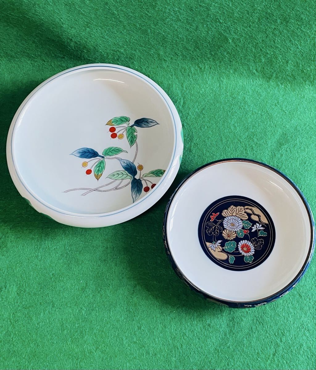 有田焼 長吉窯藪こうじ盛鉢*仁祥窯錦友禅盛鉢拍卖