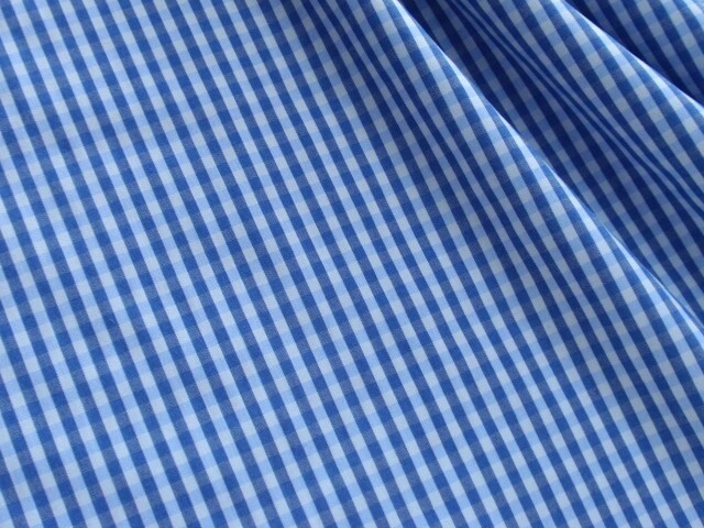 即決♪3mチェック ストレッチ ネイビー ブルー 1way低テンション 紺色♪拍卖