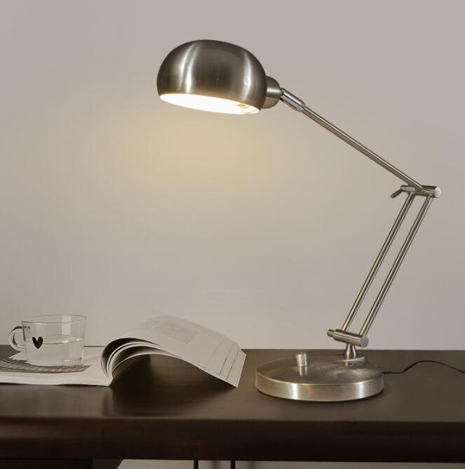 美品★デスクライト デスクスタンド 照明 インダストリアル 工業系 アームランプ 銀拍卖