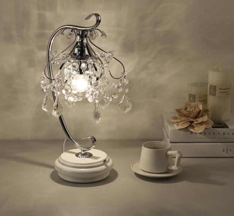 新品推薦★ 美品 卓上スタンド クリスタル電気スタンド 寝室 照明 クリエイティブ拍卖
