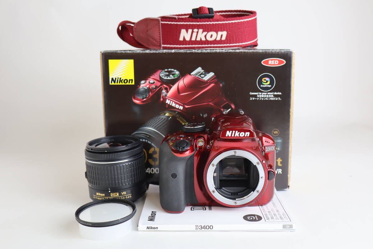 動作未確認 Nikon ニコン D3400 AF-P NIKKOR 18-55mm F3.5-5.6G VR 34拍卖