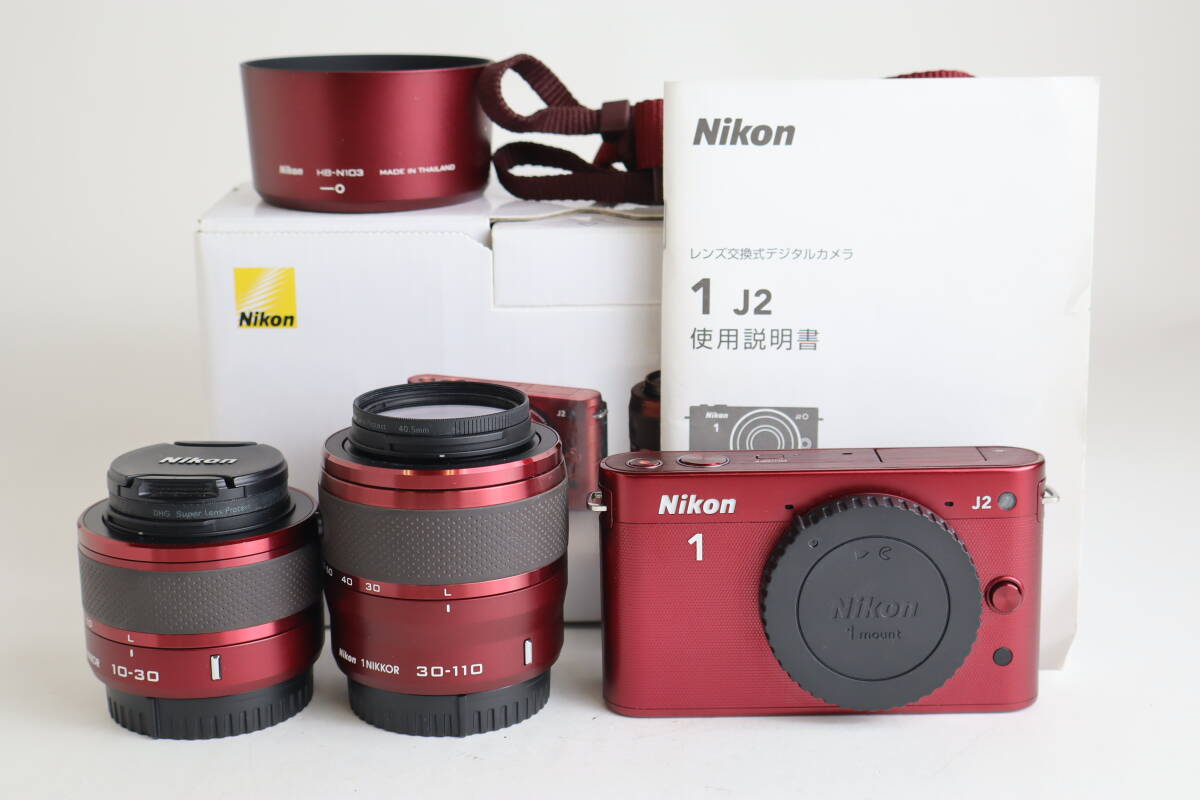 動作未確認 Nikon ニコン 1 J2 1 NIKKOR 10-30mm F3.5-5.6 VR 1 NIKKOR 30-110mm F3.8-5.6 VR 42拍卖
