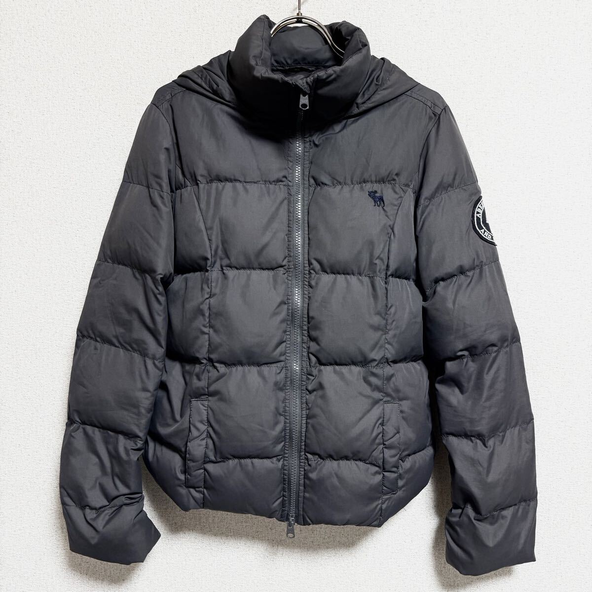 Abercrombie & Fitch アバクロンビーアンドフィッチ ダウンジャケット 中綿入りジャケット グレー レディース サイズ L *DG拍卖