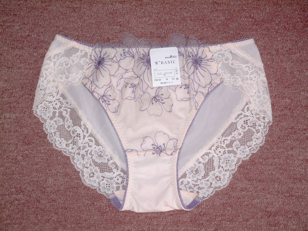 ★ワコール wacoal W'BASIC フラワーレース×チュール ショーツ Mサイズ PMI129 OC拍卖