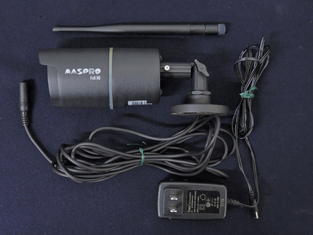 撮影確認 マスプロ WHC7M3-C フルハイビジョンモデルカメラ 最終在庫 防犯 ワイヤレス HD MASPRO拍卖