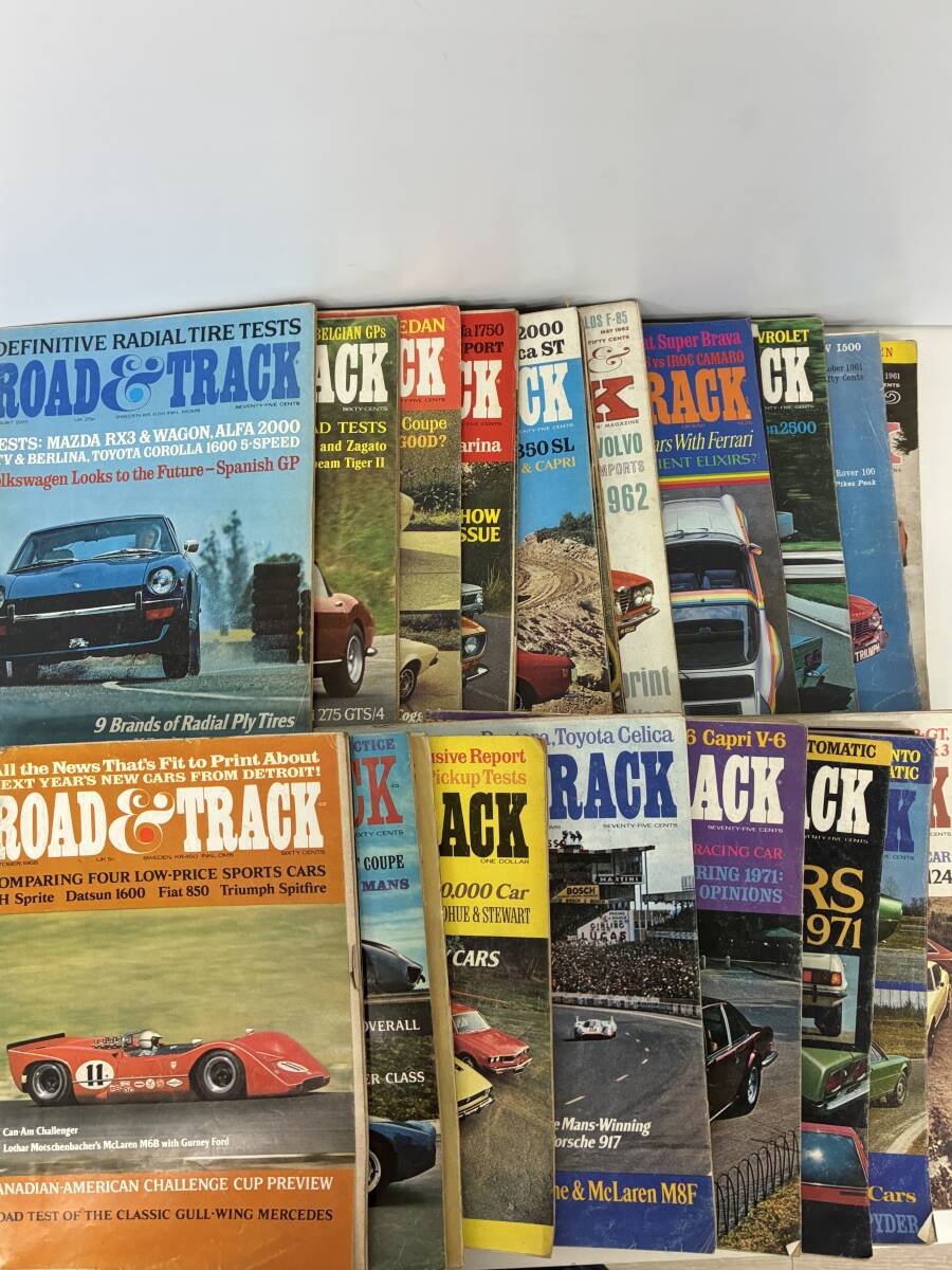 ⑨A44h◆ROAD&TRACK 21冊セット◆車 外車 洋書 本 古本 1961年~1978年拍卖