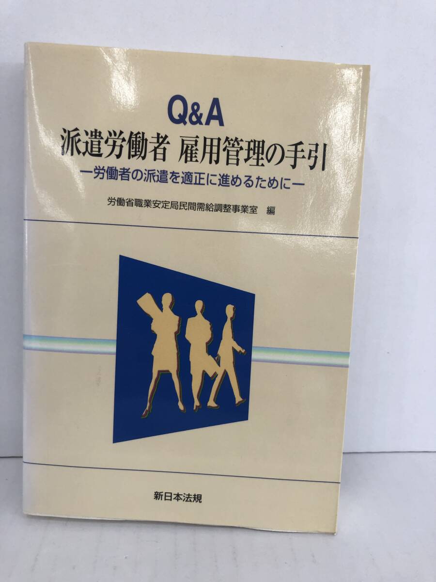 ⑧_U228◆Q&A 派遣労働者 雇用管理の手引 -労働者の派遣を適正に進めるために-◆法律関連 古書 新日本規定 平成12年6月2日発行拍卖
