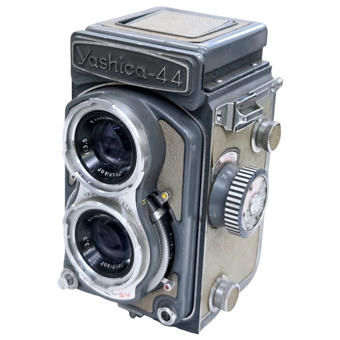【返品保証】 ヤシカ Yashica-44 60mm F3.5 二眼カメラ Z1316拍卖