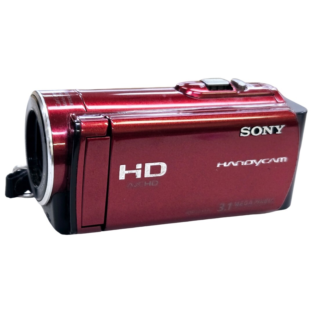 【返品保証】 ソニー Sony HDR-CX170 レッド バッテリー付き ビデオカメラ Z501拍卖