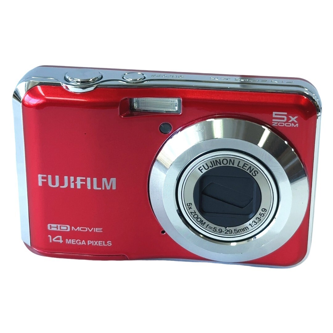 【返品保証】 富士フィルム Fujifilm FinePix AX600 レッド コンパクトデジタルカメラ Z1721拍卖