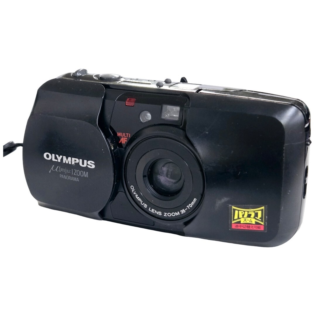 【返品保証】 オリンパス Olympus μ mju ZOOM ブラック 35-70mm コンパクトカメラ Z6358拍卖