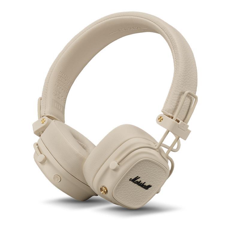 【1/15(木)までの限定特価】 Marshall Major V Cream (Major5) オンイヤー ワイヤレス ヘッドホン クリーム 無線/有線 両対応 国内正規品拍卖
