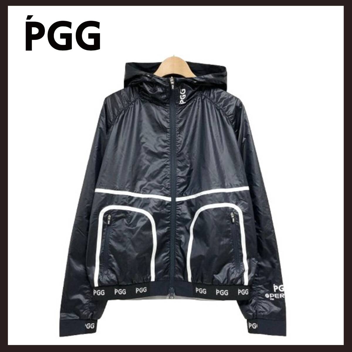 ●○新品未使用 PGG PEARLY GATES(ピージージーパーリーゲイツ) ナイロンジャケット 1 ネイビー○●拍卖