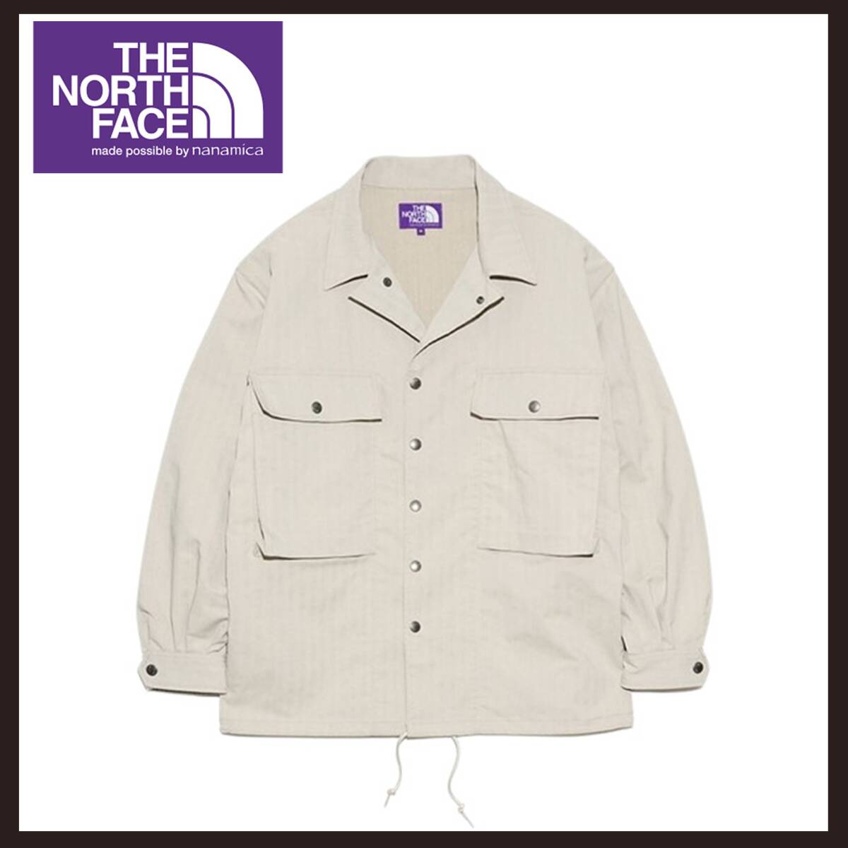 ●○新品未使用 THE NORTH FACE(ザ・ノース・フェイス) ナナミカ ヘリンボーンフィールドシャツジャケット XL ライトベージュ○●拍卖