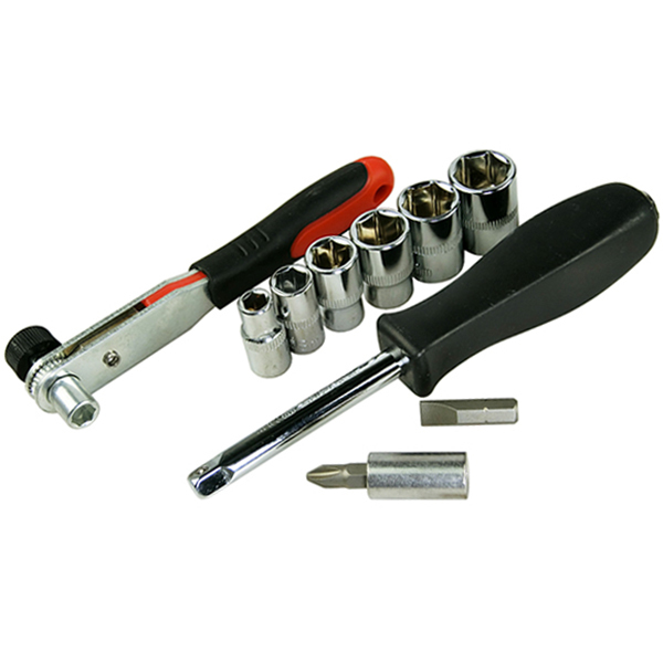 ミニラチェットレンチ&1/4ソケットハンドル 6mm~14mmソケットレンチ 11点セット ODGN2-T272拍卖