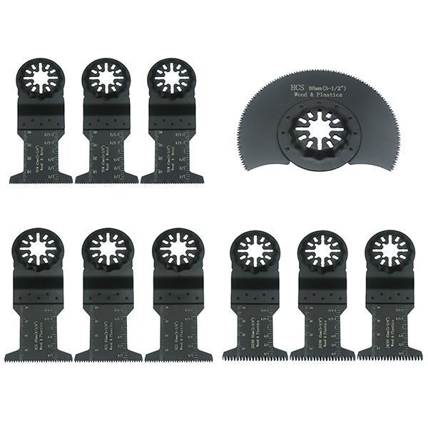 マルチツール用替刃ブレード10枚セット スターロック互換&OIS互換 金属&木工用替え刃 ODGN2-T325B拍卖