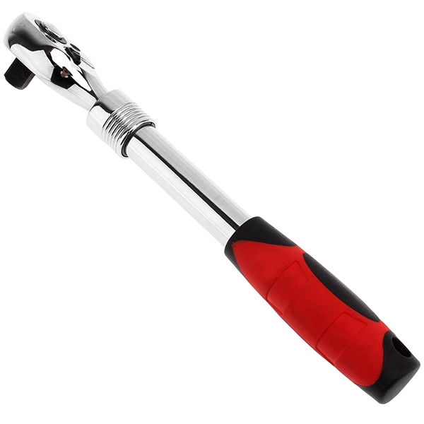 5段階調整可能ラチェットハンドル 3/8(9.5sq) 最大330mm 伸縮ラチェットレンチ ODGK2-B076拍卖