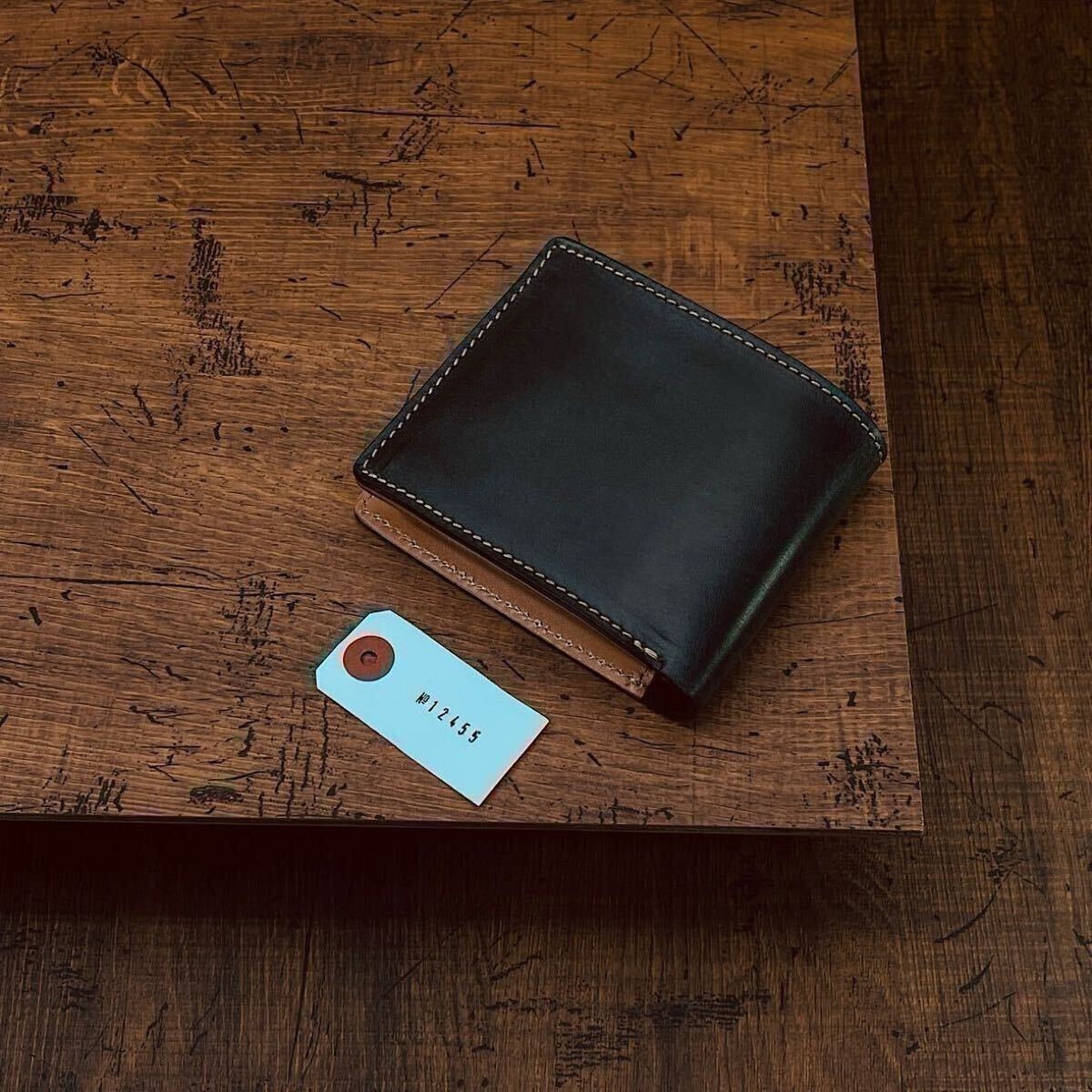 【ロイヤルブラック】メンズ財布 二つ折り財布 ブライドルレザー メンズ 長財布 本革 ハンドメイド ウォレット メンズ 財布 1円 送料無料拍卖