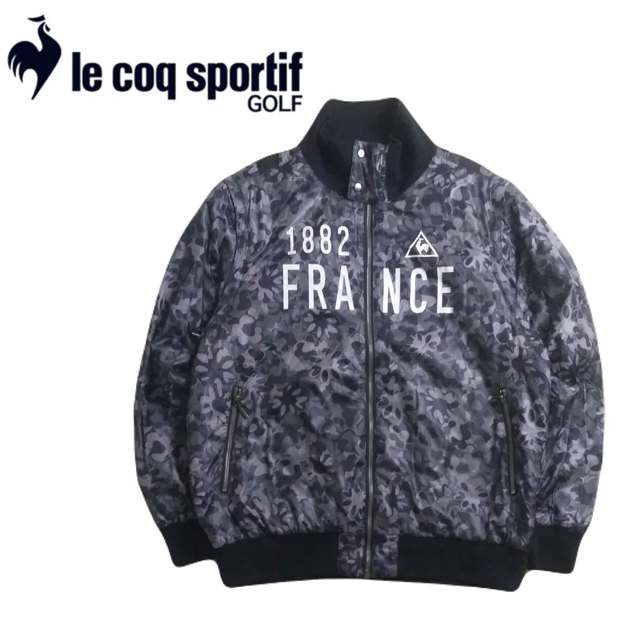 特大LL 新品同様 2way lecoq sportif golf 撥水防風 蓄熱保温 中綿 ナイロン ジャケット ブルゾン ルコック ゴルフウェア デサント 2510301拍卖