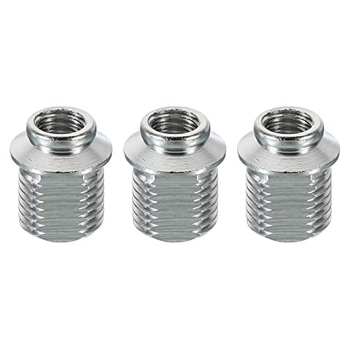PATIKIL ネジレデューシングナット 3個 M10-6mm 銅 シルバートーン グースネックアダプターブラケット変換ナット マ拍卖