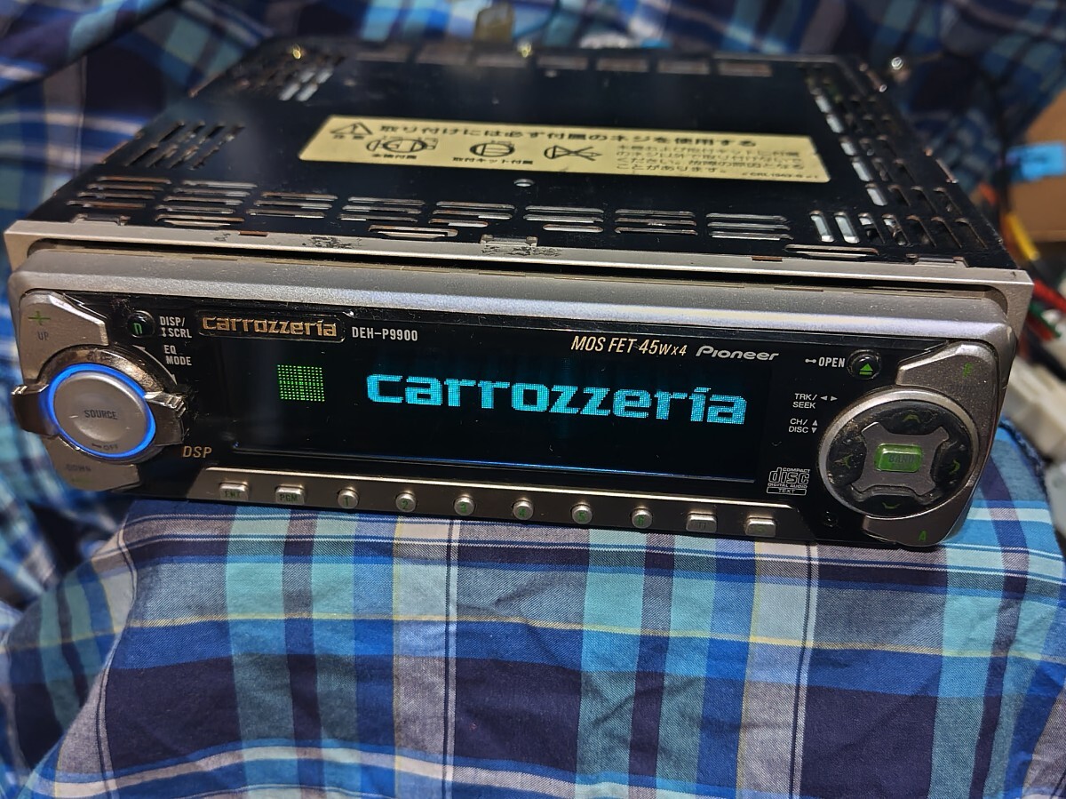 カロッツェリア DEH-P9900 マルチCDコントロールチューナーCDデッキ 1DIN 実動 carrozzeria拍卖