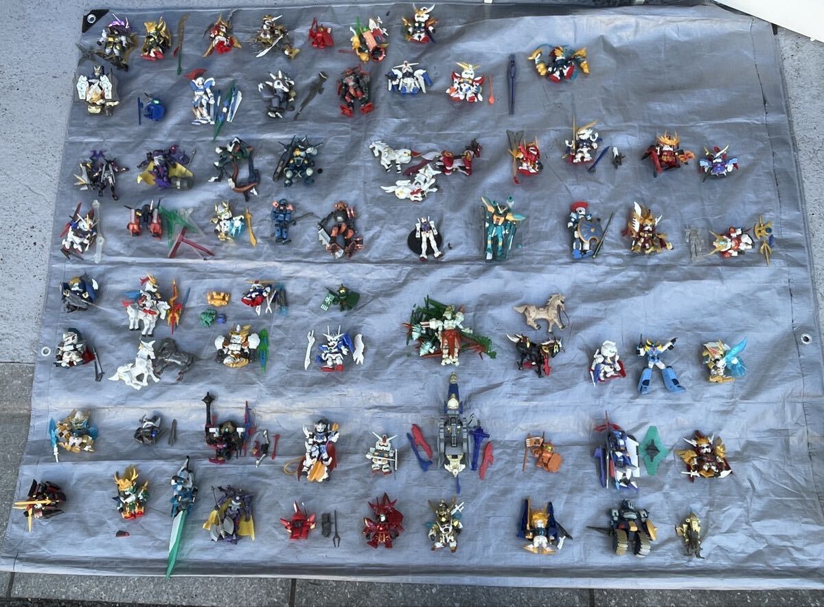 11272送120《完成品・現状品》SDガンダム BB戦士 60体セット 三国伝・武者・騎士・外伝 フィギュア 大量まとめ 武器・馬付き拍卖