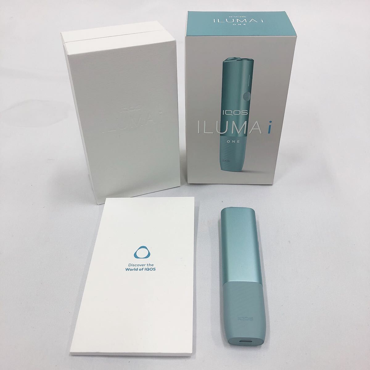★4-1005 動作品 IQOS ILUMA I ONE アイコス イルマi ワン 本体 ブリーズブルー 電子タバコ 喫煙具 喫煙グッズ拍卖