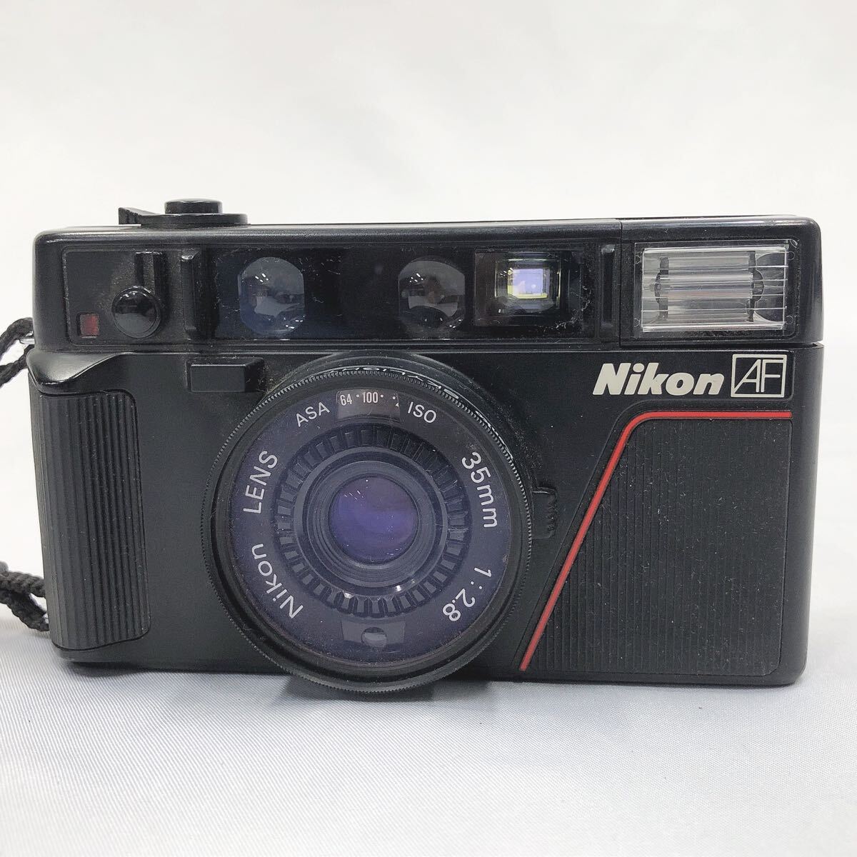 ★4-1022 Nikon L35 AF ニコン ピカイチAD ブラック Nikon LENS35mm 1:2.8 動作未確認 拍卖