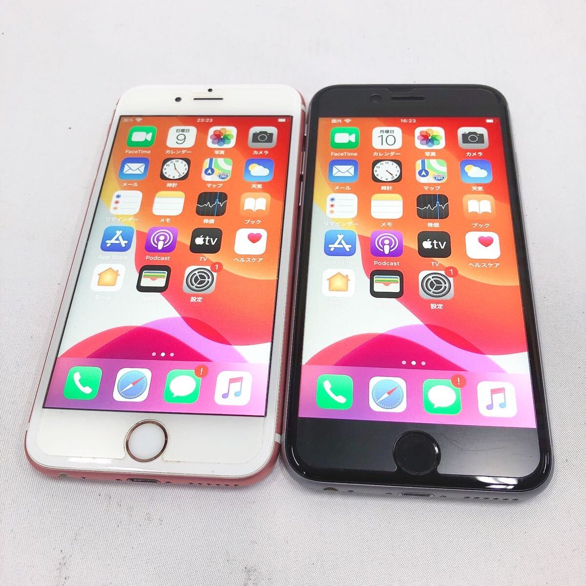 ★4-1003 動作品/初期化済 Apple アップル iPhone6S 32GB A1688 2点まとめ スペースグレイ(バッテリー92%) ローズゴールド(バッテリー91%)拍卖
