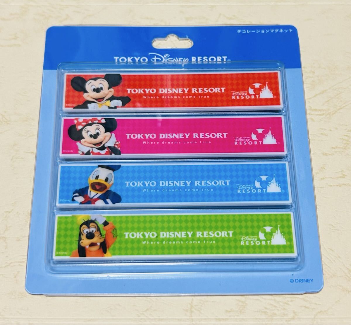 ディズニー ディズニーリゾート ミッキー ミニー ドナルド デコレーションマグネット 新品 TDR拍卖