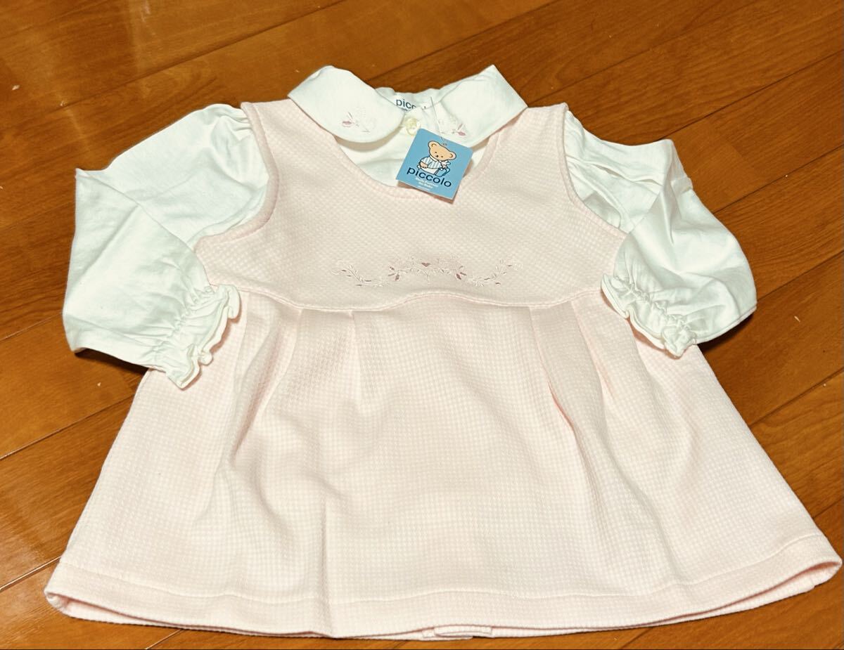 レナウン ピッコロ ブラウス ワンピース 女の子 新品タグ付未使用 日本製拍卖