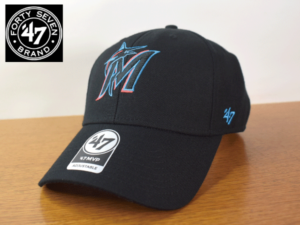 A915《未使用品》47 BRAND 47ブランド【フリーサイズ】MLB MIAMI MARLINS マーリンズ 野球帽 帽子 キャップ USモデル拍卖