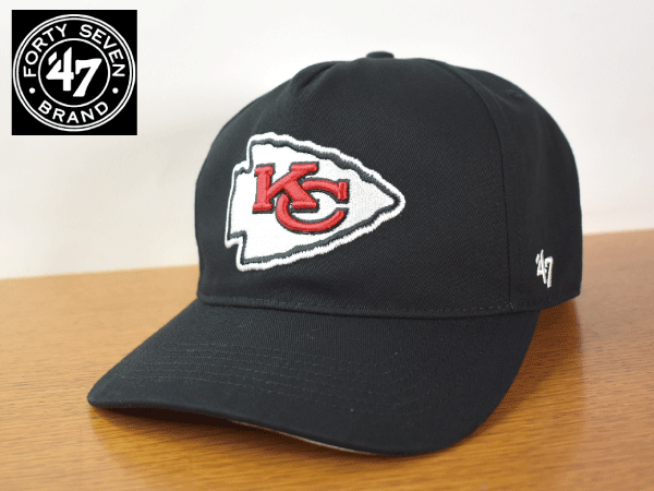 C402《未使用品》47 BRAND 47ブランド【フリーサイズ】NFL KC CHIEFS チーフス 野球帽 帽子 キャップ USモデル拍卖