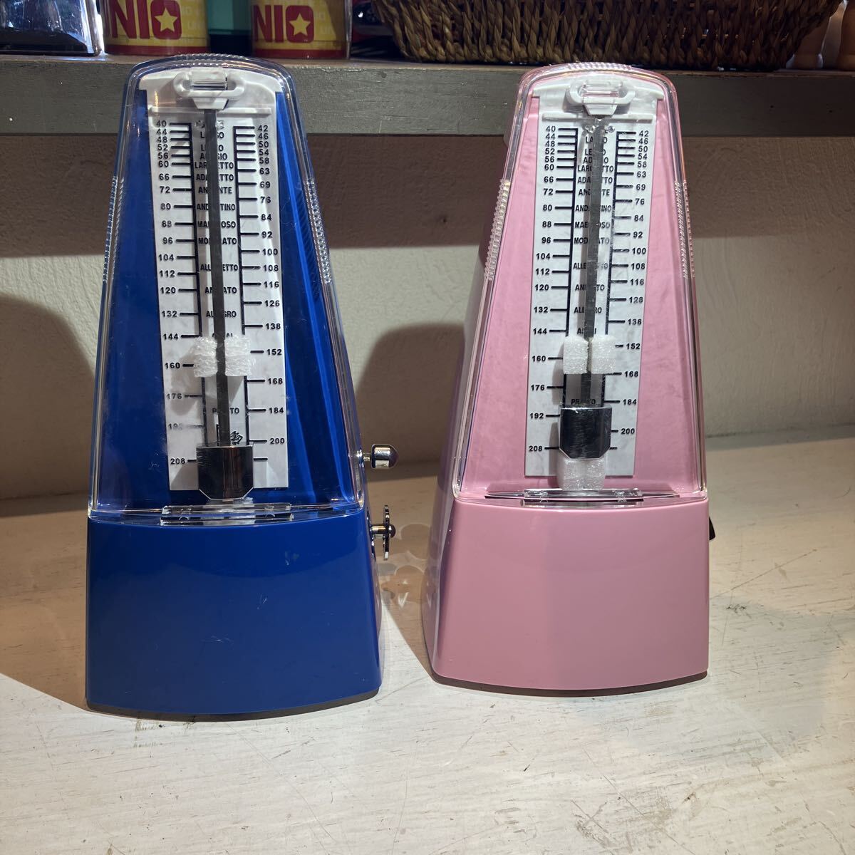 Cherub WSM-330 メトロノーム 2台セット 青 ピンク チェルブ アナログ拍卖