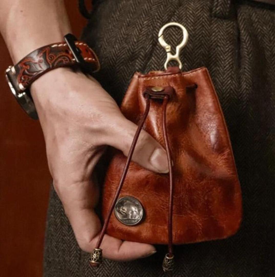 キーケース 牛革 レザー アメカジ 本革 ベルトポーチ メディスン アメリカン拍卖