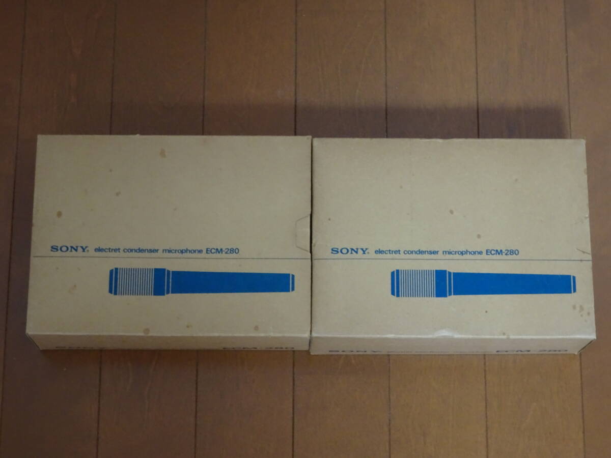 送料無料! SONY コンデンサーマイク ECM-280 2本拍卖